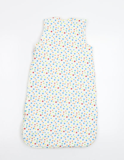 Tesco Baby White Geometric  Babygrow One-Piece Size 0-3 Months  - Lion
