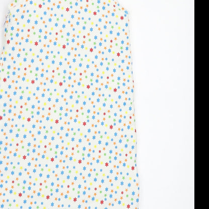 Tesco Baby White Geometric  Babygrow One-Piece Size 0-3 Months  - Lion