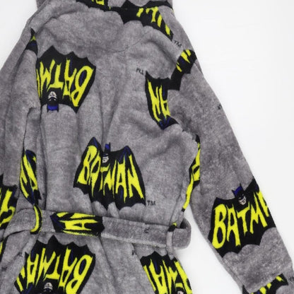 Primark Boys Grey Geometric   Robe Size 7-8 Years  - Batman