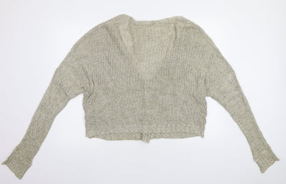 Double Agent Womens Beige   Cardigan Jumper Size M