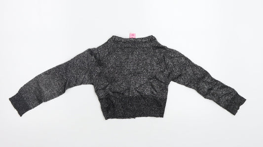 Adams Girl Girls Silver   Cardigan Jumper Size 4 Years