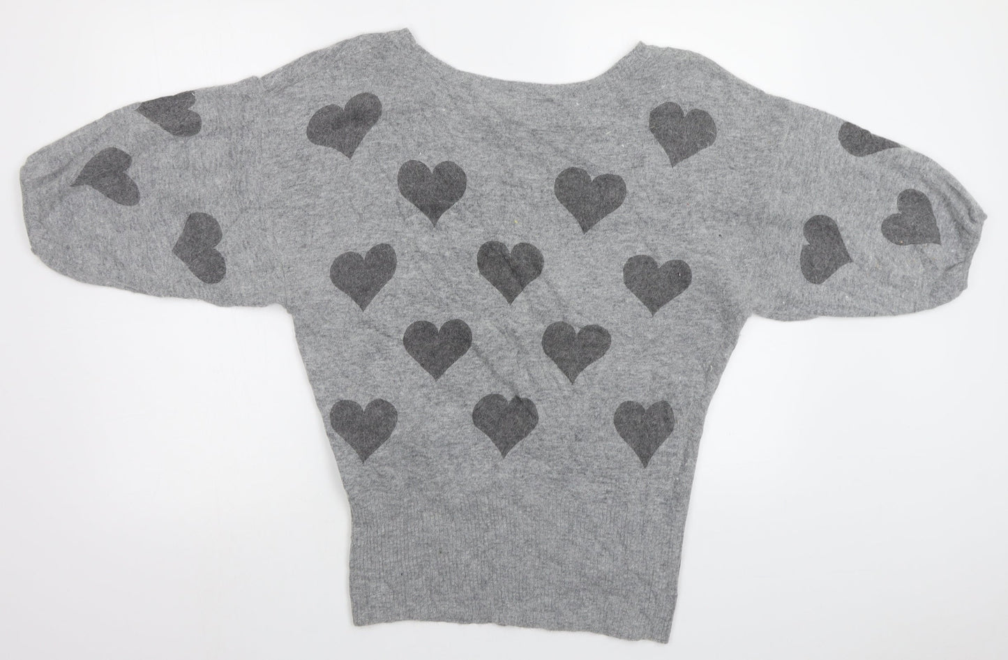 Womens UK Size 8 New Look Grey Pullover Jumper
