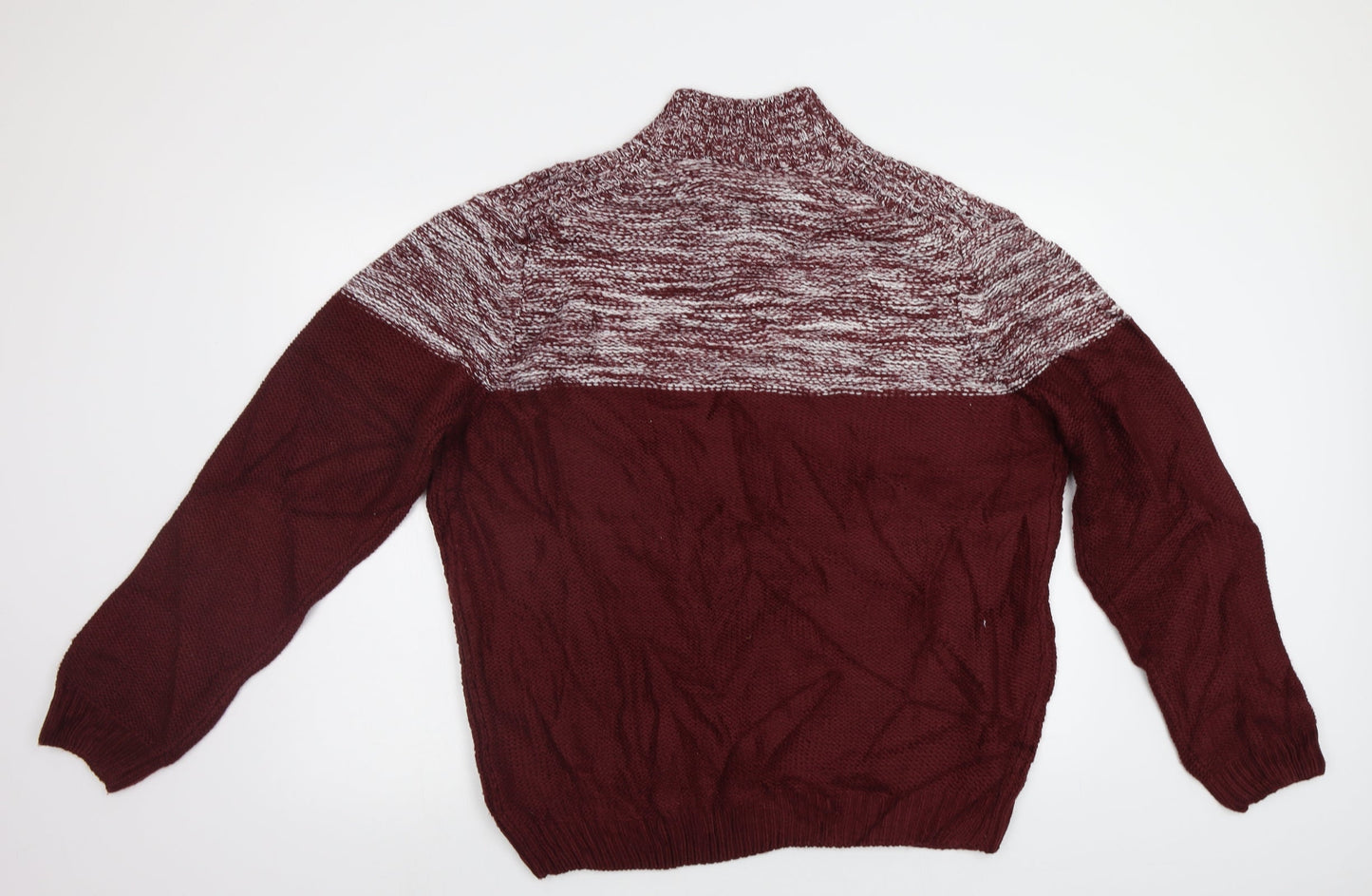 Womens UK Size XL M&Co Red Pullover Jumper