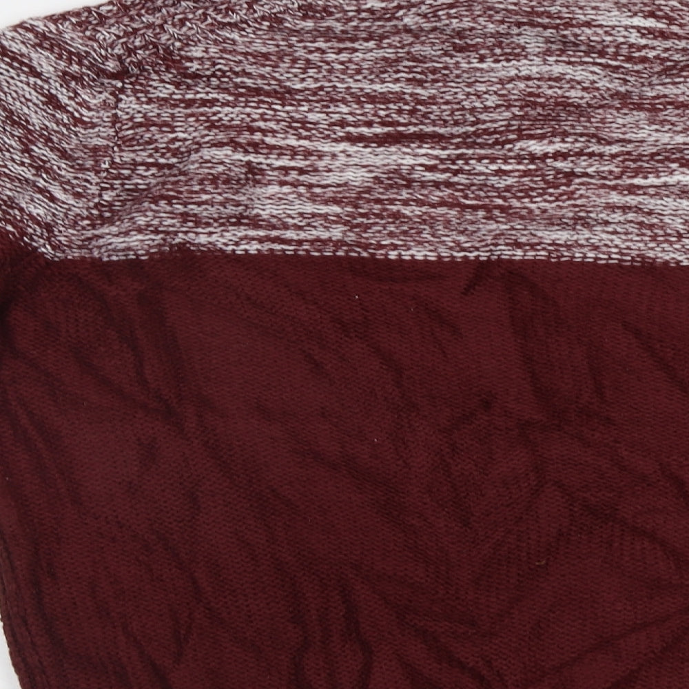 Womens UK Size XL M&Co Red Pullover Jumper