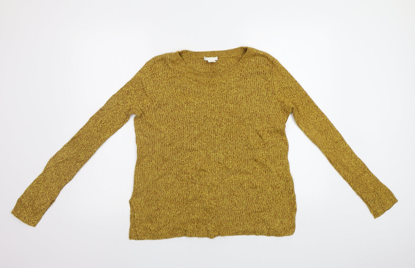 Womens UK Size M H&M Yellow Pullover Jumper