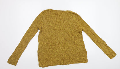 Womens UK Size M H&M Yellow Pullover Jumper