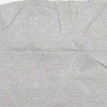 M&S Girls Grey   Pullover Jumper Size 6-7 Years