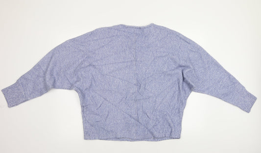 Womens UK Size M m&s Blue Pullover Jumper
