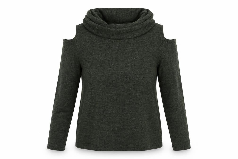 Womens UK Size 12 Peacocs Green Pullover Jumper