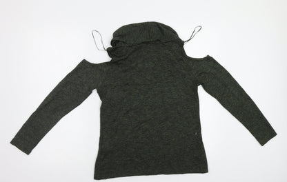 Womens UK Size 12 Peacocs Green Pullover Jumper