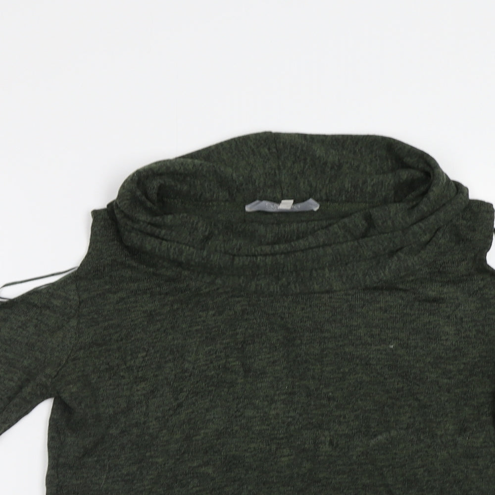 Womens UK Size 12 Peacocs Green Pullover Jumper