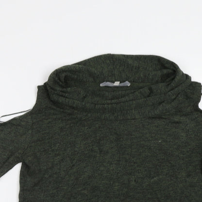 Womens UK Size 12 Peacocs Green Pullover Jumper