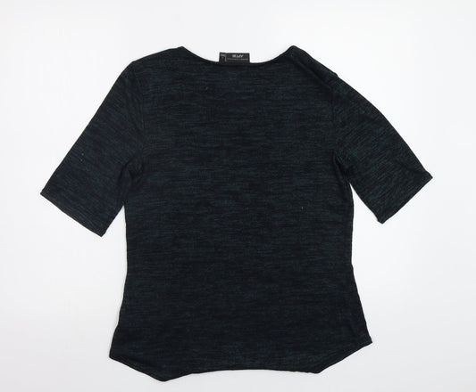 Womens UK Size L Apt. 9 Green Basic T-Shirt