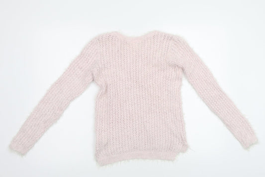 H&M Girls Pink   Pullover Jumper Size 10-11 Years