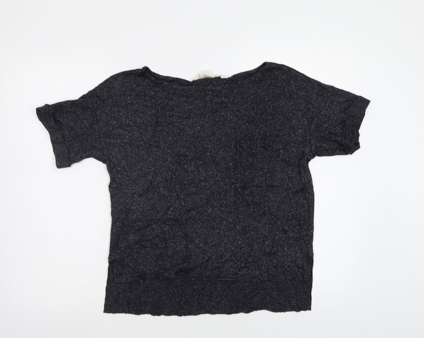 Womens UK Size S H&M Grey Basic T-Shirt