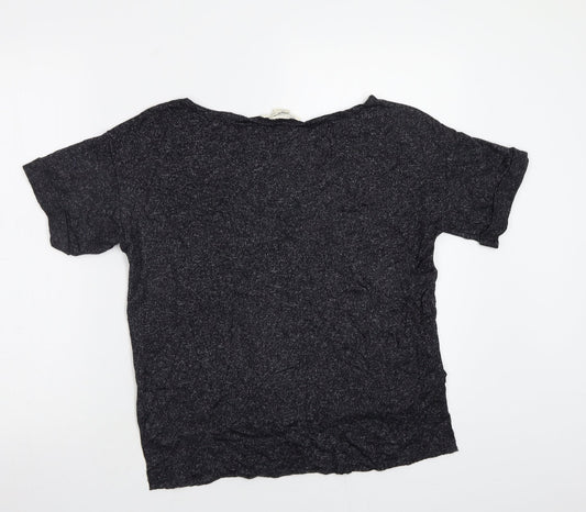 Womens UK Size S H&M Grey Basic T-Shirt