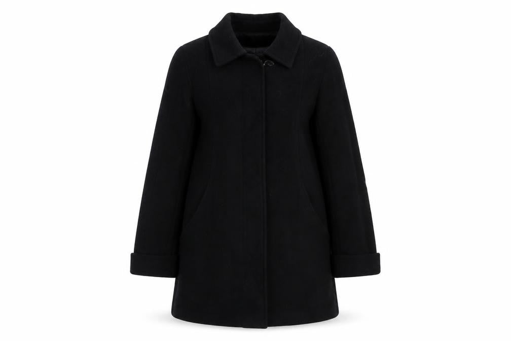 Klass Womens Black   Pea Coat Coat Size 8