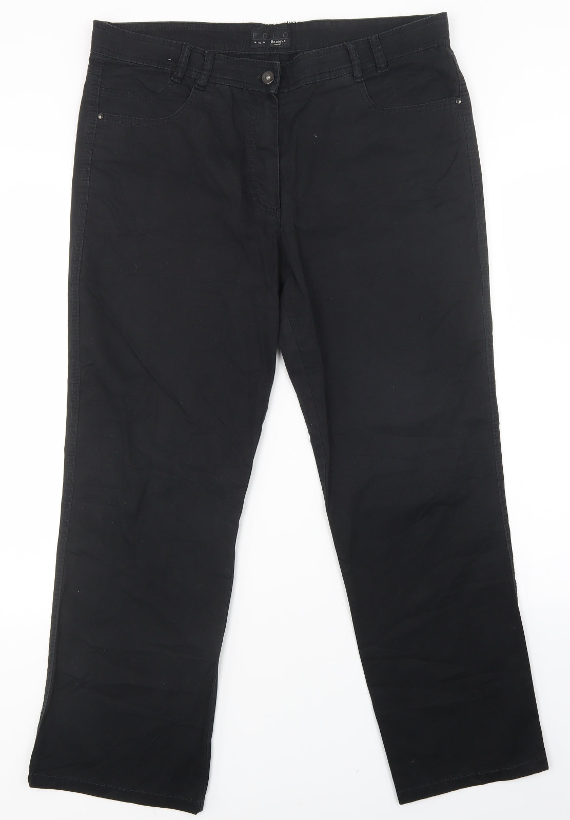 bexleys Womens Black   Straight Jeans Size 38 in L28 in