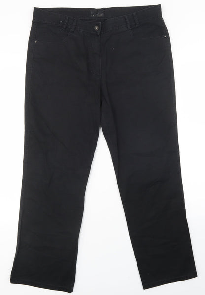 bexleys Womens Black   Straight Jeans Size 38 in L28 in
