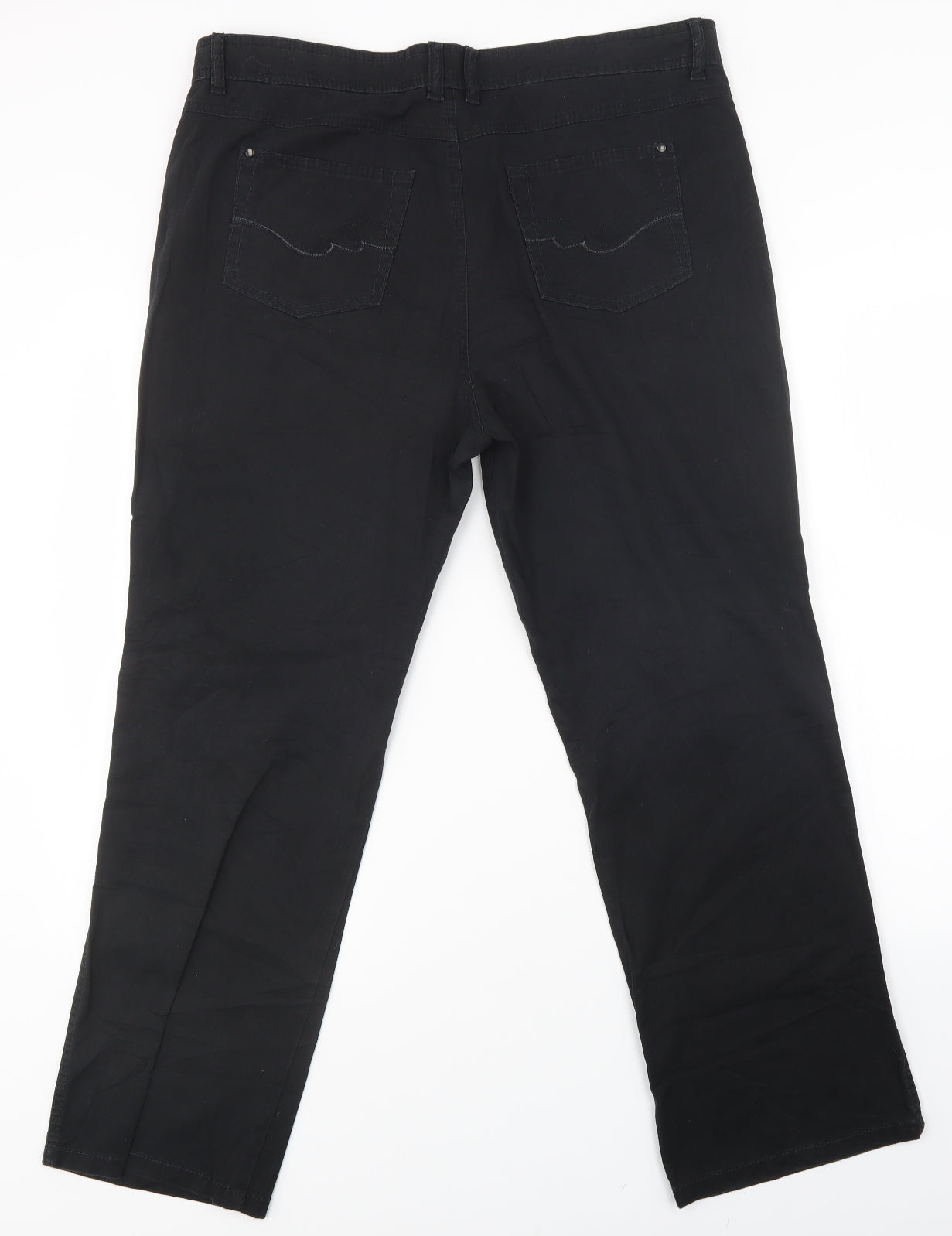 bexleys Womens Black   Straight Jeans Size 38 in L28 in