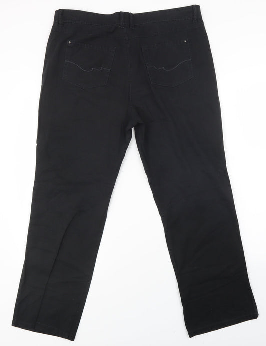 bexleys Womens Black   Straight Jeans Size 38 in L28 in