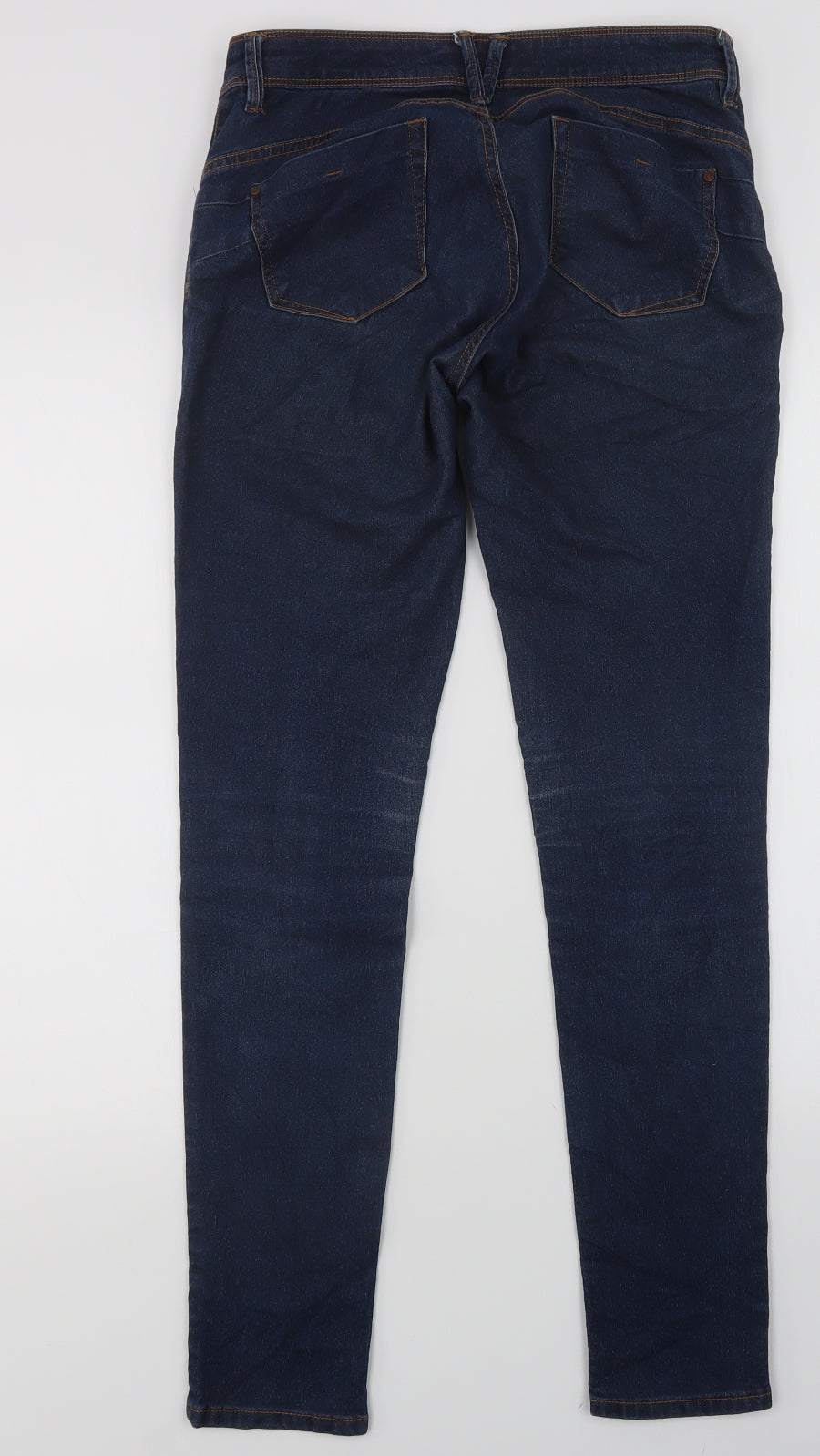 Womens UK Size M Terranova Regular Fit Skinny Blue Jeans