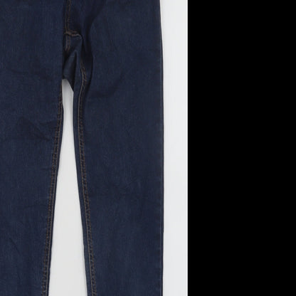 Womens UK Size M Terranova Regular Fit Skinny Blue Jeans