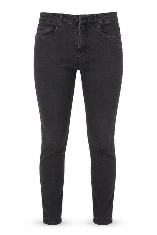 Front view of Only women’s black skinny jeans, size M, 27-inch leg
