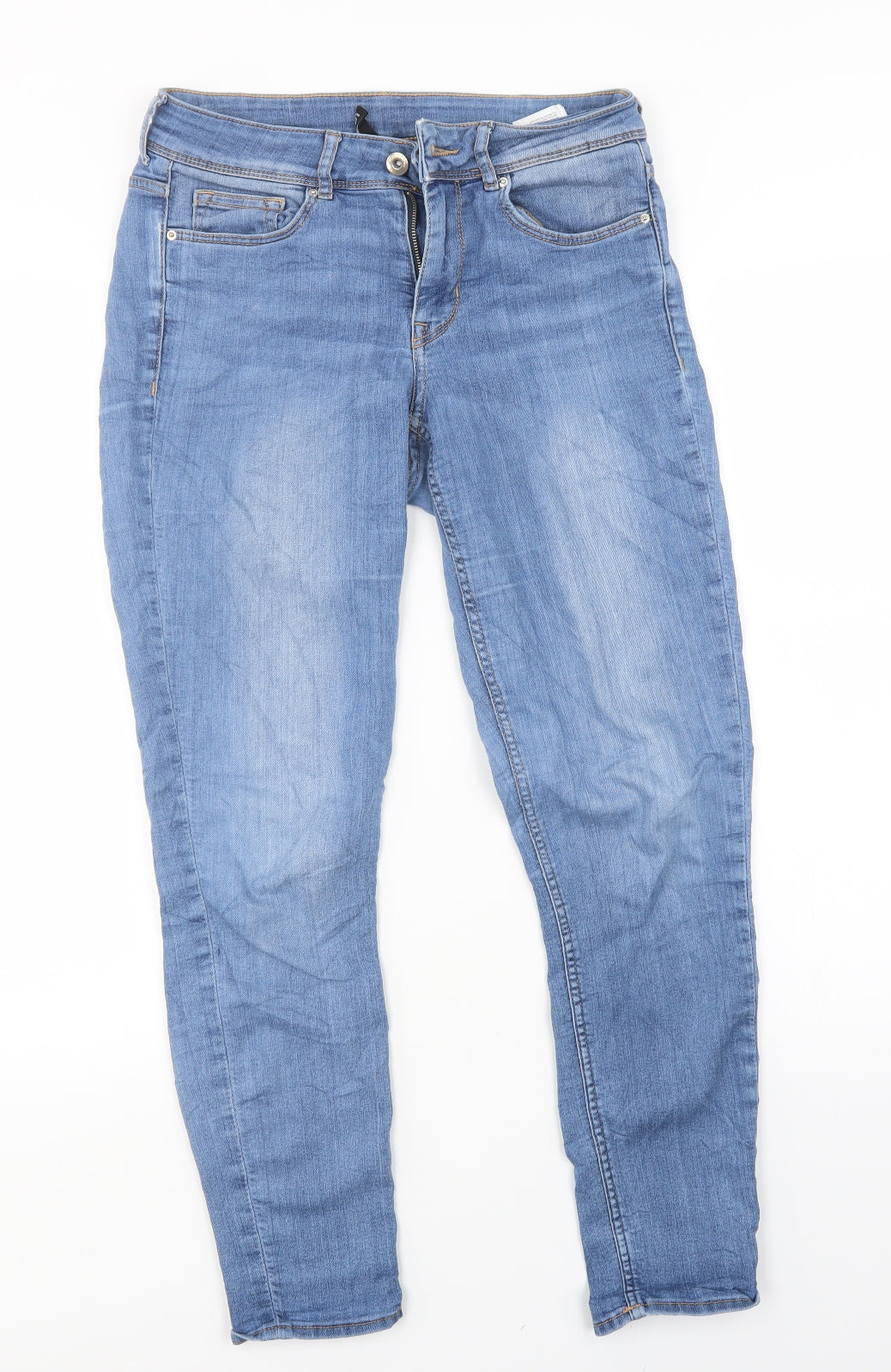 Womens UK Size 8 Divided Regular Fit Skinny Blue Jeans