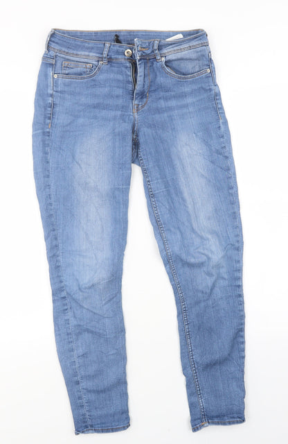 Womens UK Size 8 Divided Regular Fit Skinny Blue Jeans