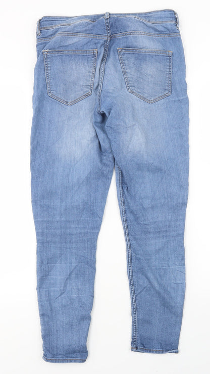 Womens UK Size 8 Divided Regular Fit Skinny Blue Jeans