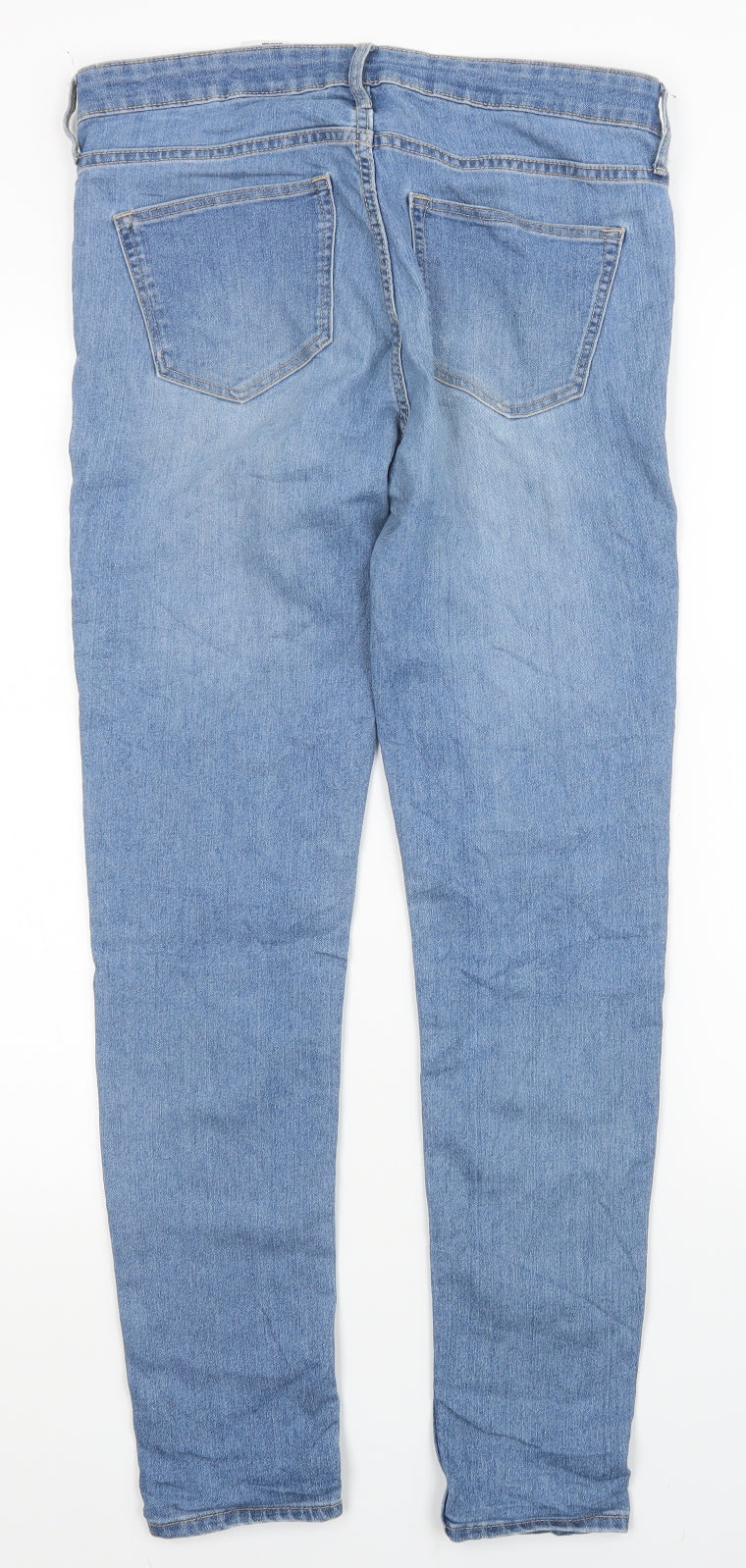 Womens UK Size 28 in H&M Regular Fit Skinny Blue Jeans