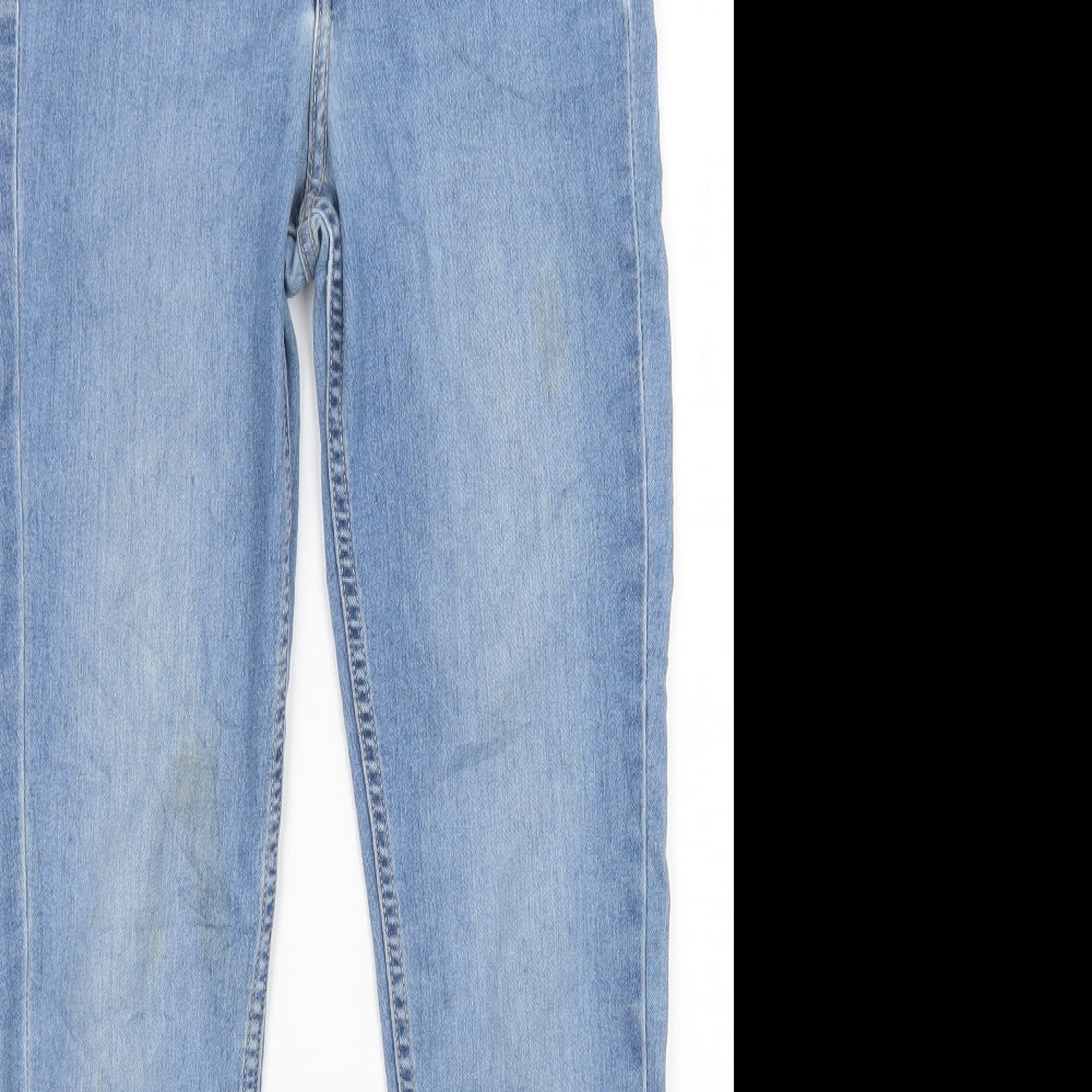 Womens UK Size 28 in H&M Regular Fit Skinny Blue Jeans