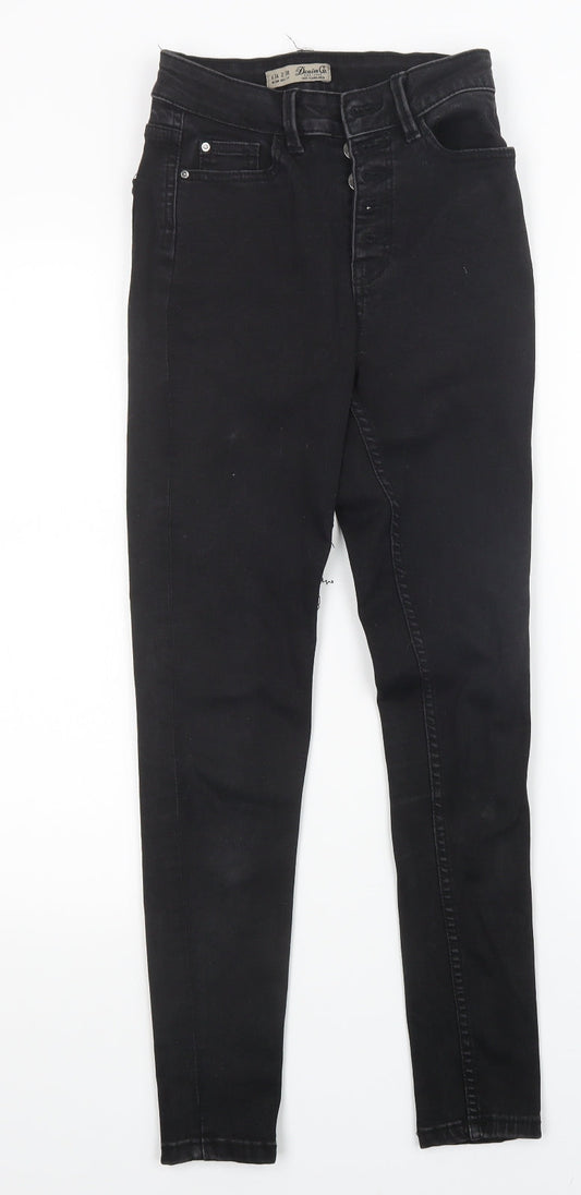 Denim CO Womens Black   Skinny Jeans Size 6 L27 in