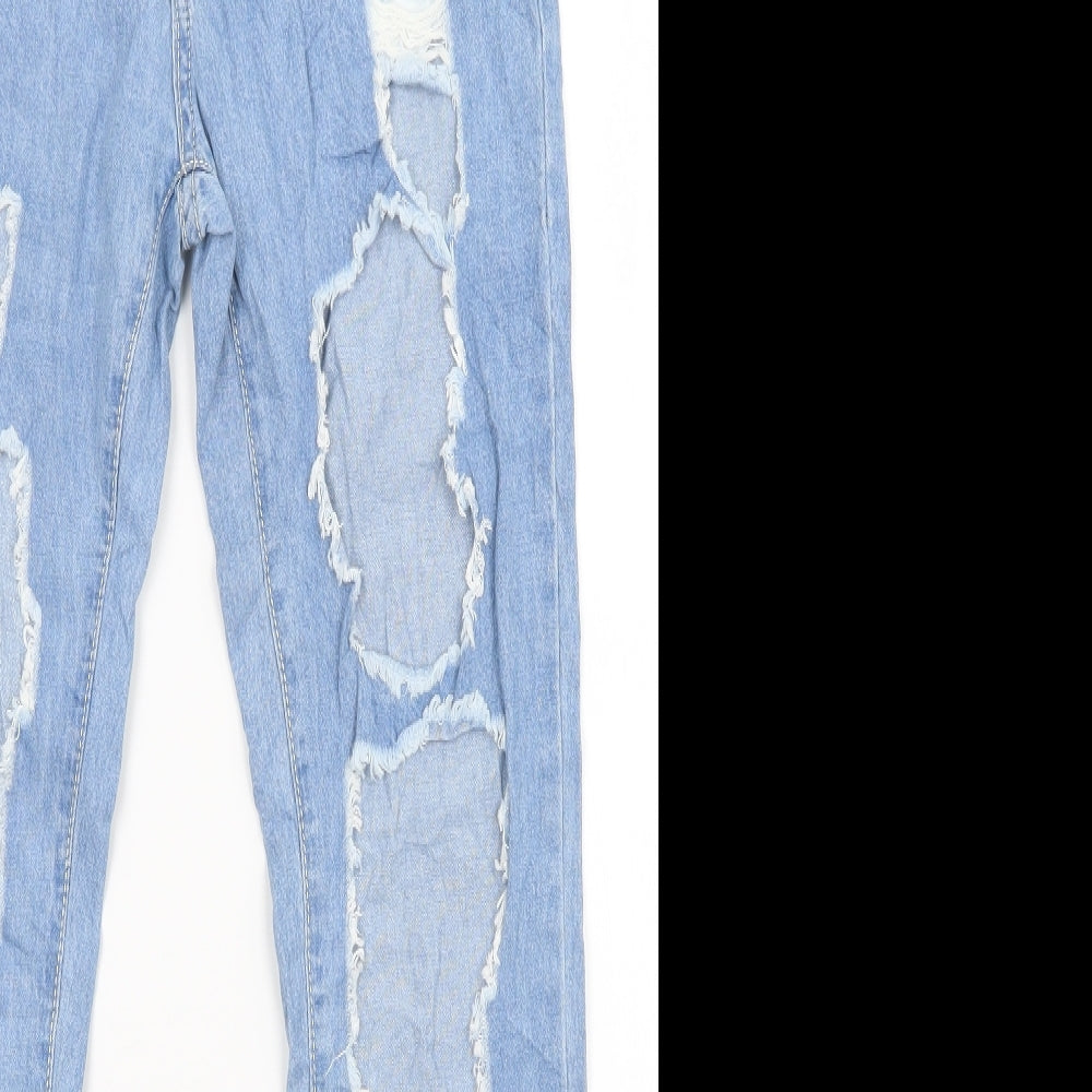 Womens UK Size 28 in Preworn Regular Fit Straight Blue Jeans