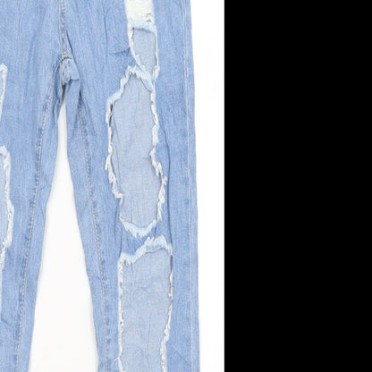 Womens UK Size 28 in Preworn Regular Fit Straight Blue Jeans
