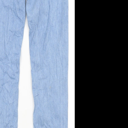 Womens UK Size 28 in Preworn Regular Fit Straight Blue Jeans