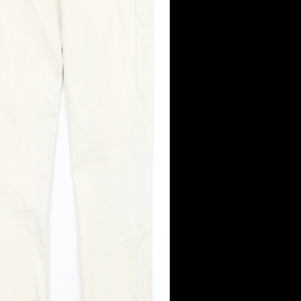 DENIM CO Womens White   Skinny Jeans Size 14 L29 in