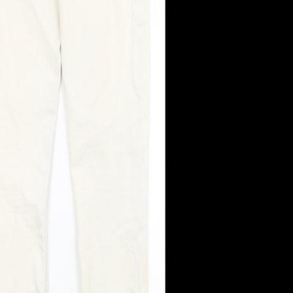 DENIM CO Womens White   Skinny Jeans Size 14 L29 in