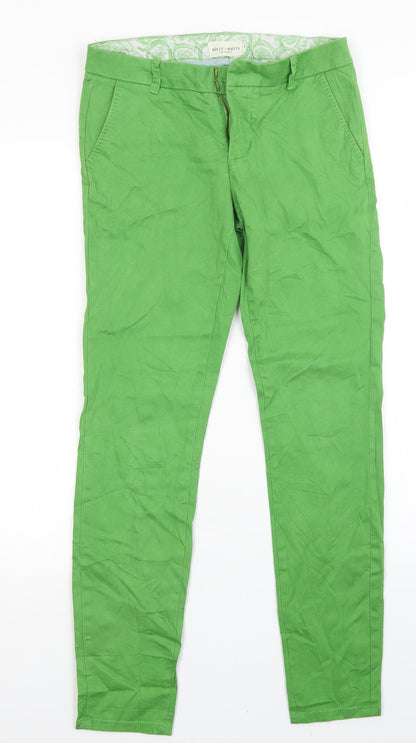 Womens UK Size 8 Lindex Regular Fit Straight Green Jeans