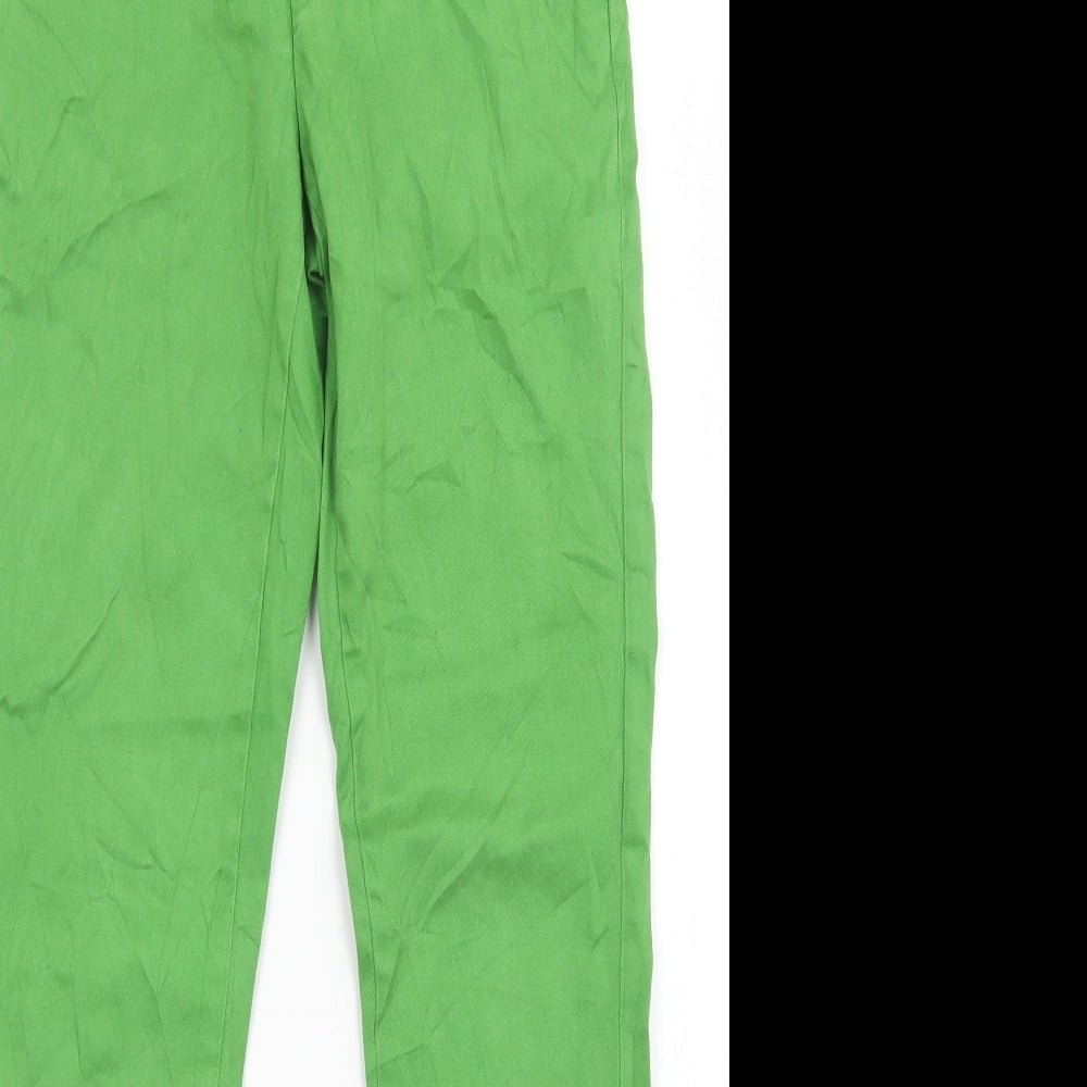 Womens UK Size 8 Lindex Regular Fit Straight Green Jeans
