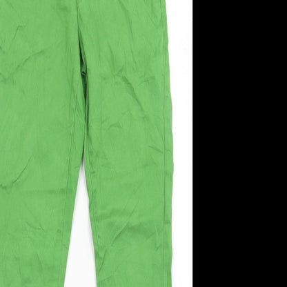 Womens UK Size 8 Lindex Regular Fit Straight Green Jeans
