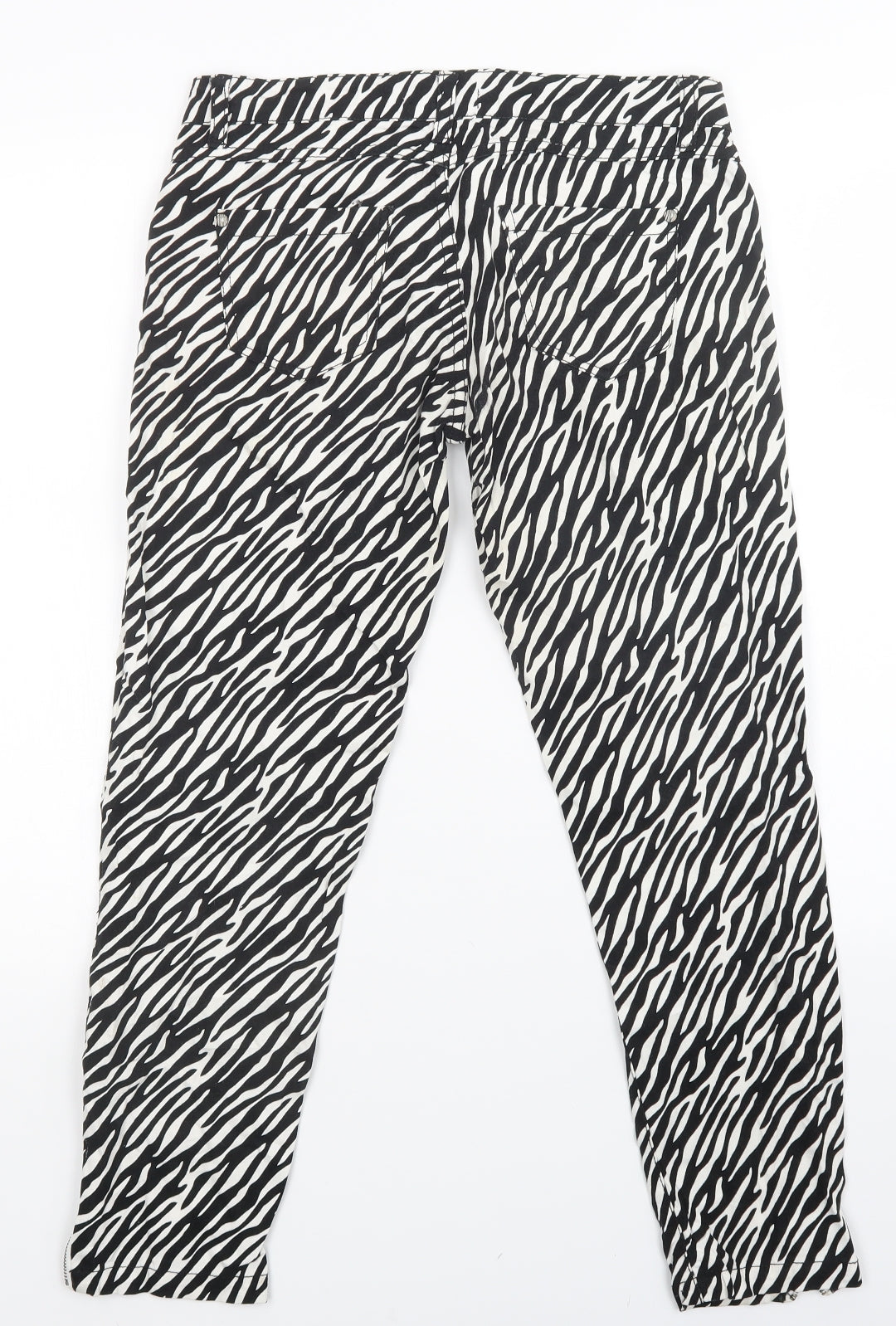 stitch & sow Womens Multicoloured Animal Print  Skinny Jeans Size XS L25 in