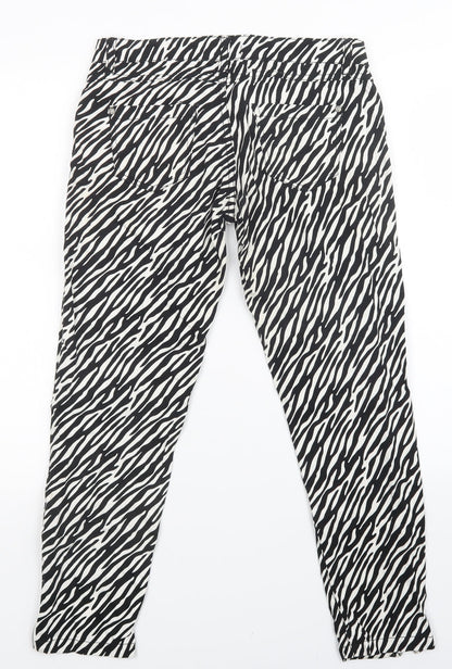 stitch & sow Womens Multicoloured Animal Print  Skinny Jeans Size XS L25 in