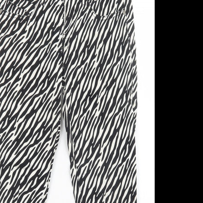 stitch & sow Womens Multicoloured Animal Print  Skinny Jeans Size XS L25 in