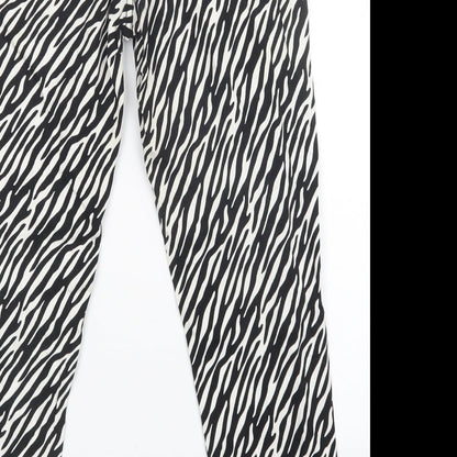 stitch & sow Womens Multicoloured Animal Print  Skinny Jeans Size XS L25 in