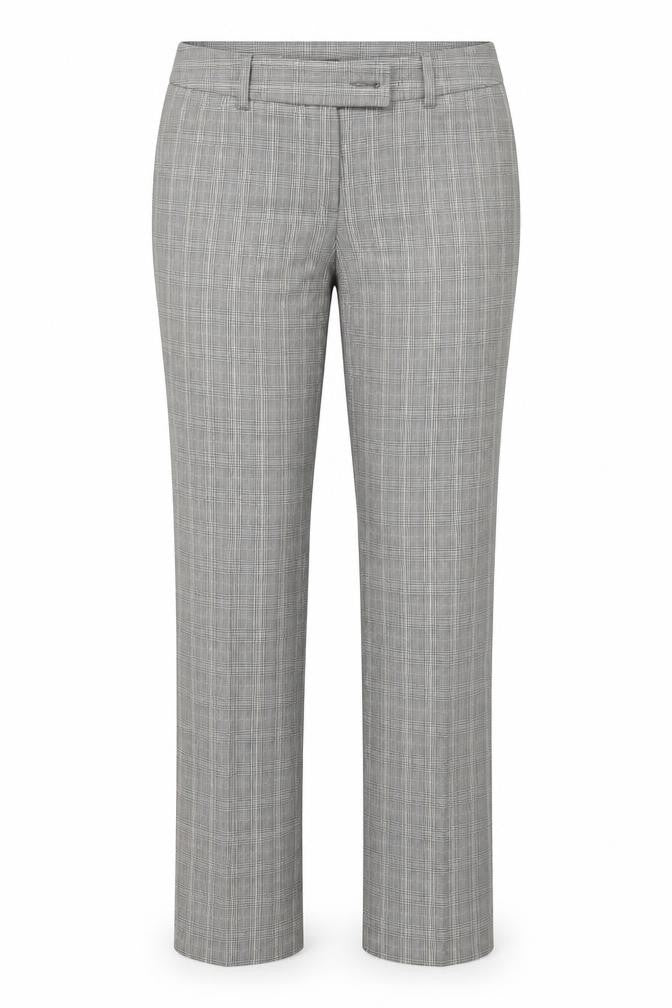 Monton Womens Multicoloured Plaid  Trousers  Size 10 L26 in