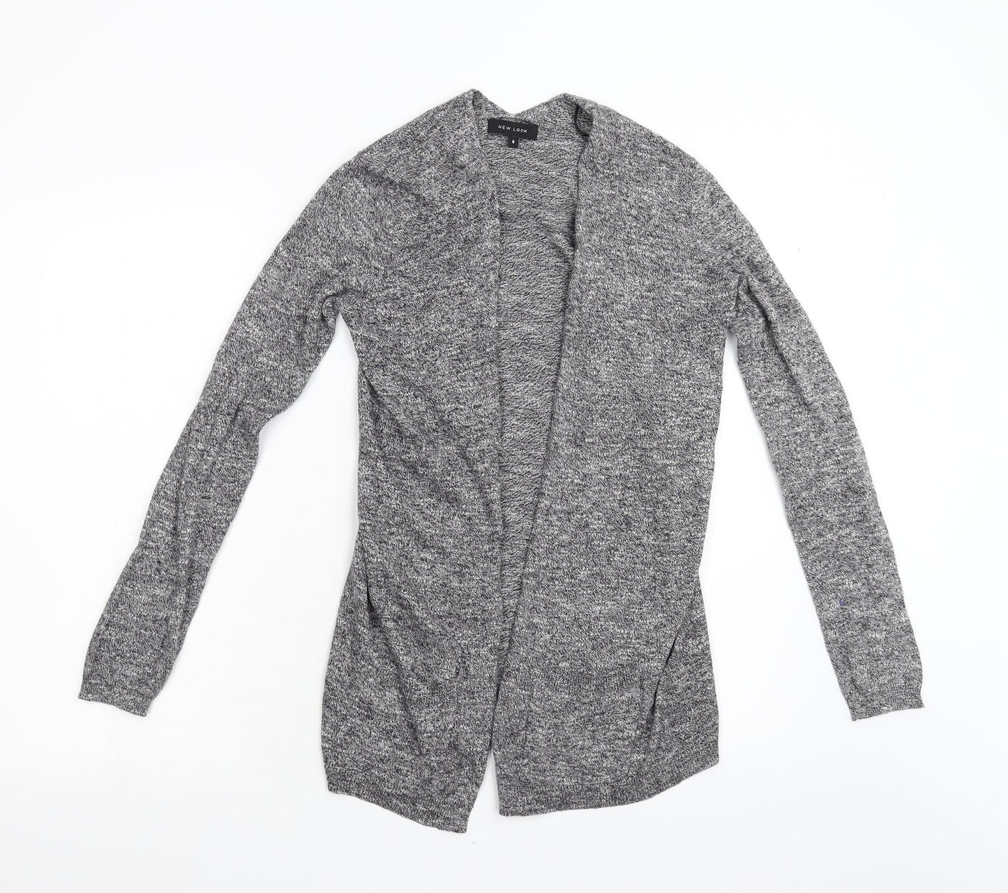 Womens UK Size 6 New Look Grey Cardigan Jumper
