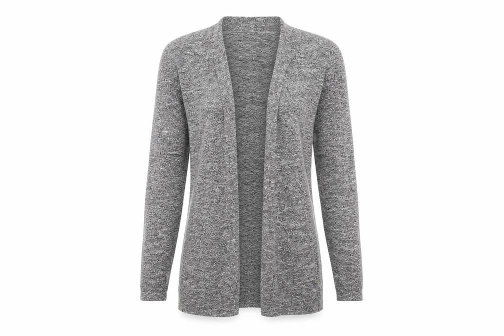 Womens UK Size 6 New Look Grey Cardigan Jumper