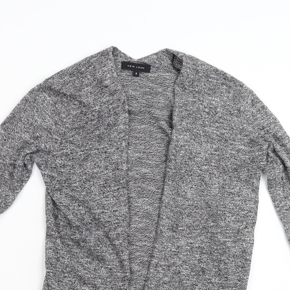 Womens UK Size 6 New Look Grey Cardigan Jumper